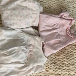 Bundle of 3 Kissy Kissy! Newborn girl sleep sacks.